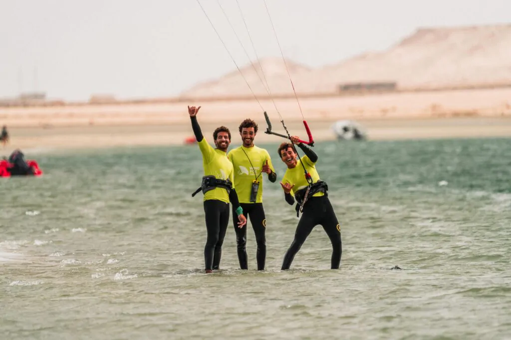 Photo d equipe kitesurf dakhla